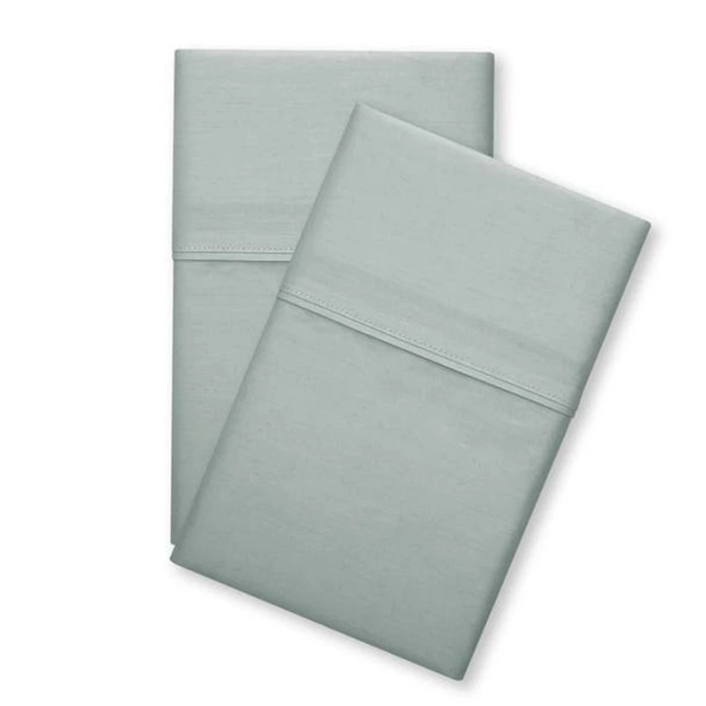 Nate Home by Nate Berkus 400TC Percale Cotton King Pillow Case Set Limestone